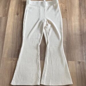 aerie waffle knit flare pants xxl